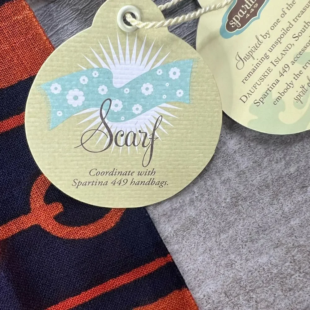 NWT Spartina 449 Wool Key Large Scarf.
